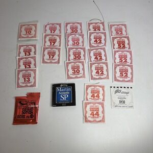 Lot Ernie Ball Guitar Strings Custom Gauge 52 44 42 30 17 13 10 + Martin & GHS